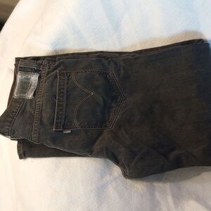Black silver tab jeans